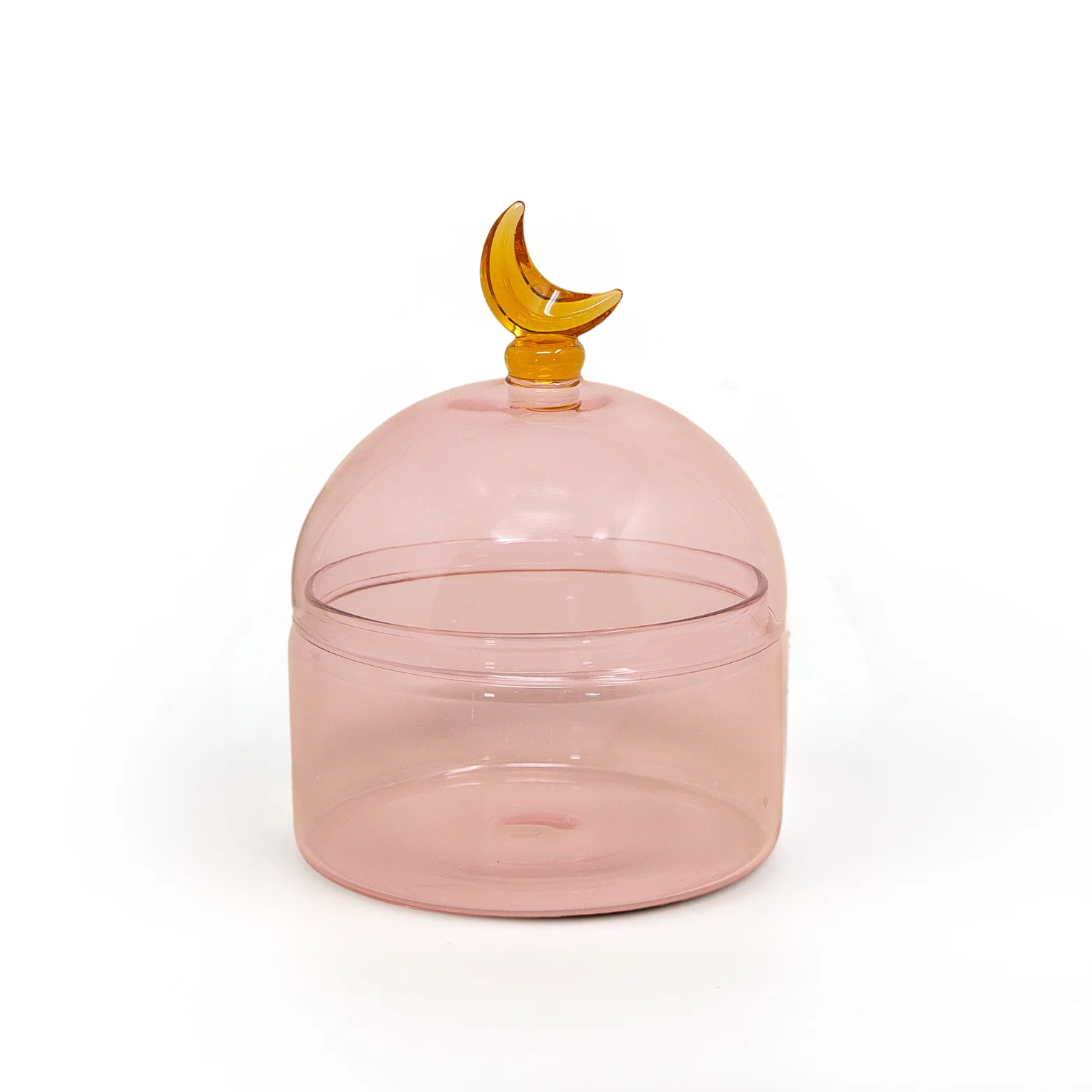 Glass Moon Dome Jar - Cotton Candy