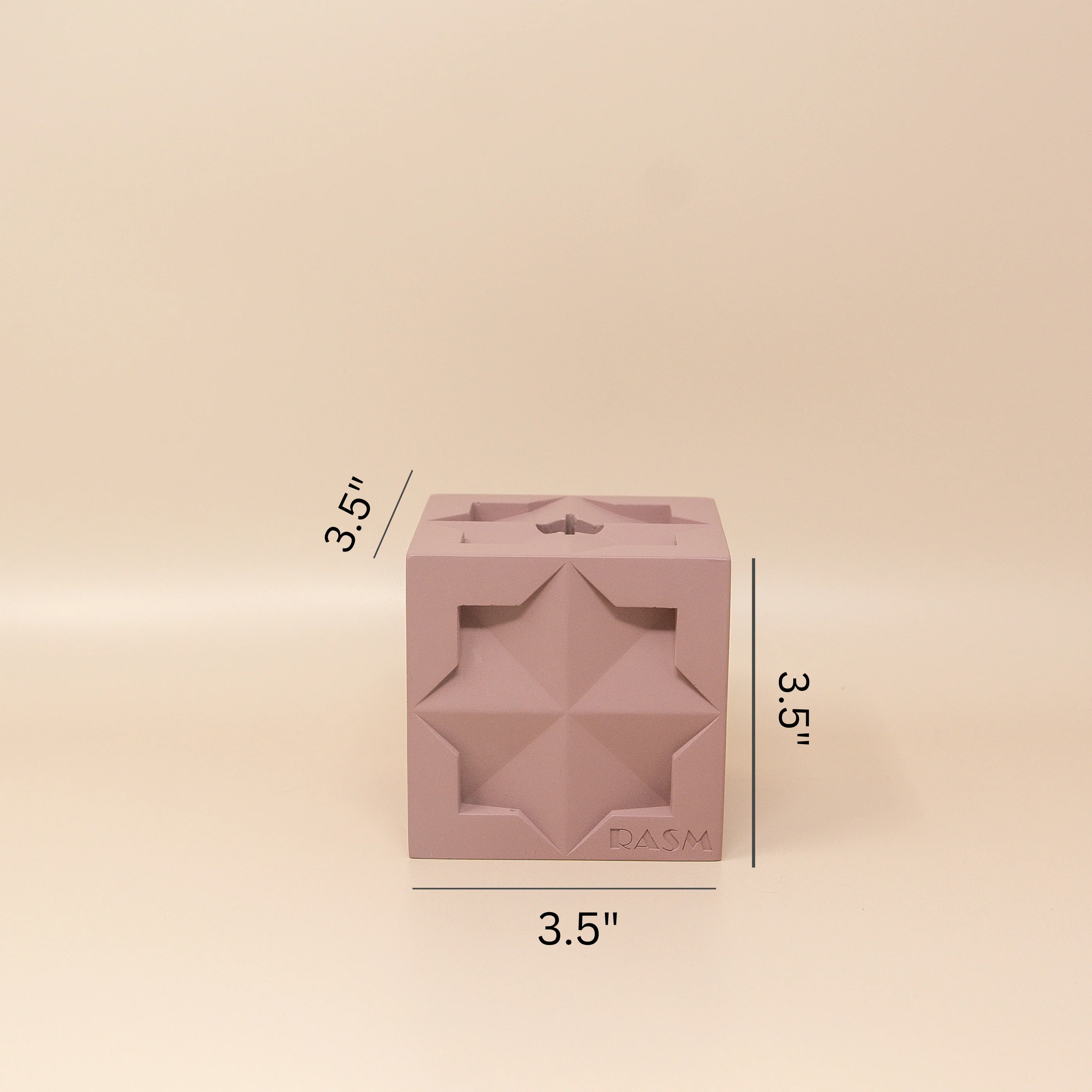 Islamic Geometric Base/Candle Holder - Cube - Image 4