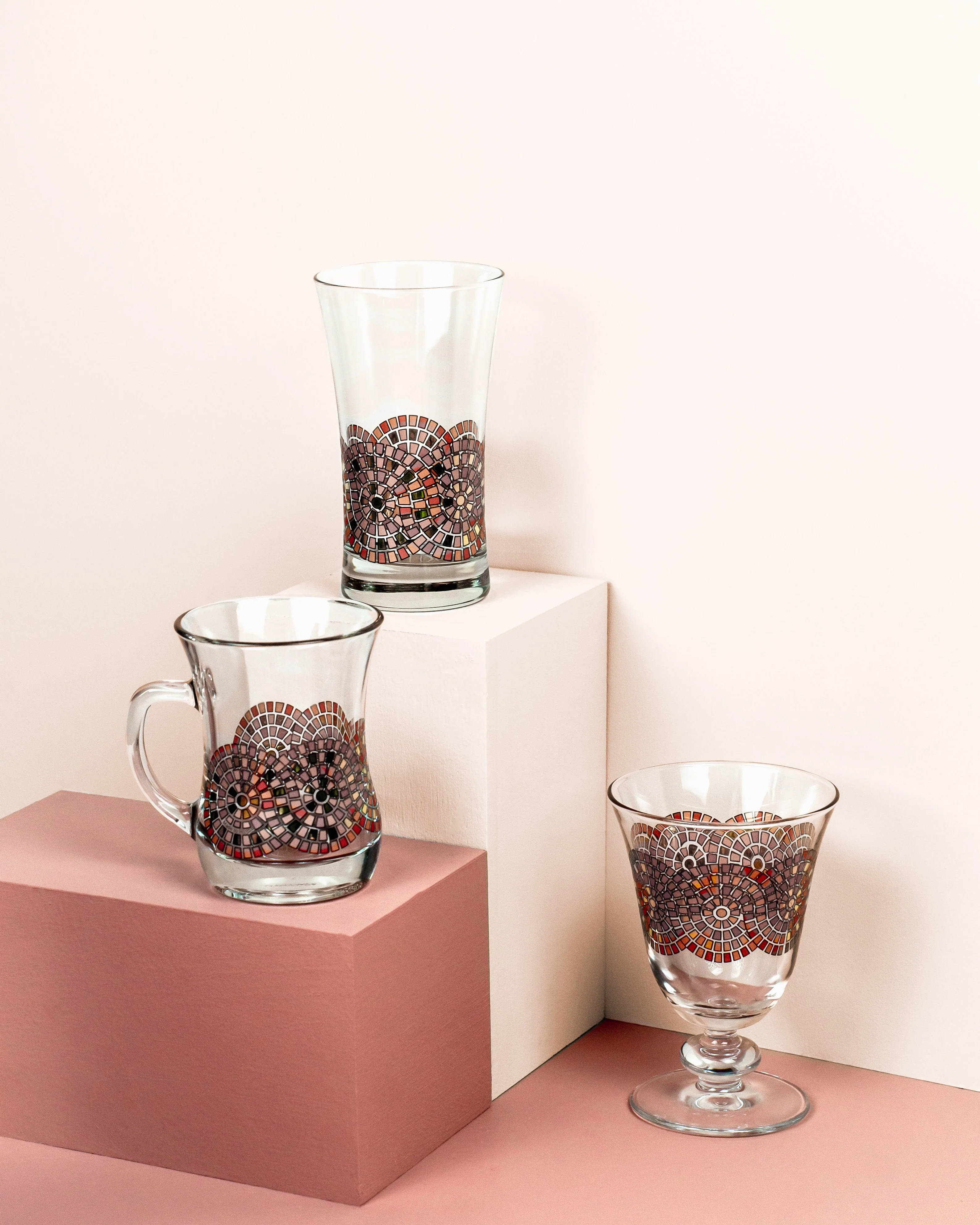 Spiral Mosaic Glasses - Image 5